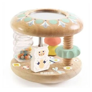 Djeco Hochets BabyTutti en bois beige pas cher