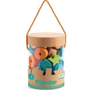Djeco - Perles en bois Filacolor pas cher
