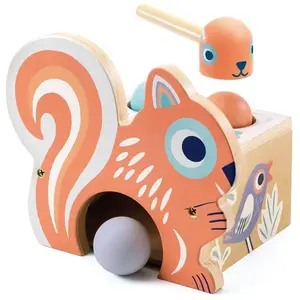 Djeco - Jouet à taper Baby Nut en bois Multicolore taille unique pas cher