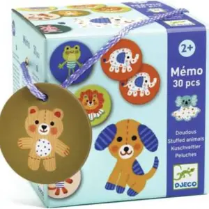 Djeco Mémo: Doudous 30 pièces pas cher