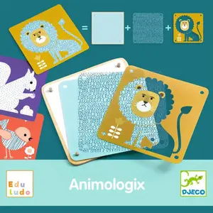 Djeco Jeu de construction d'image : Animologix pas cher