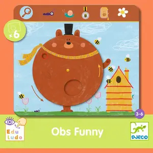 Djeco JEUX  EDUCATIFS - EDULUDO : Obs Funny pas cher
