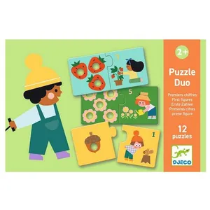 Djeco PUZZLES DUO-TRIO - Duo Premiers chiffres pas cher