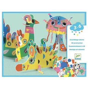 DESIGN BY- Trois Animaux en 3D Jeux d'adresse, 38983, Multicolore, Medium pas cher