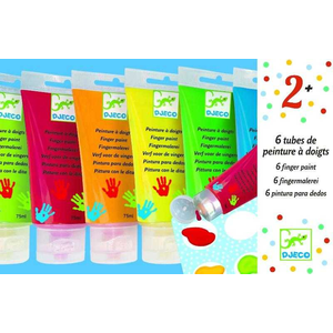 Comparateur de prix : 6 tubes peinture à doigts Djeco