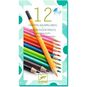 Comparateur de prix : Set de 12 crayons aquarellables classiques Djeco