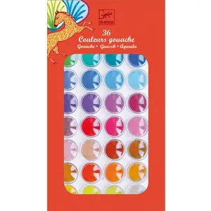 Coffret 36 pastilles de gouaches Djeco