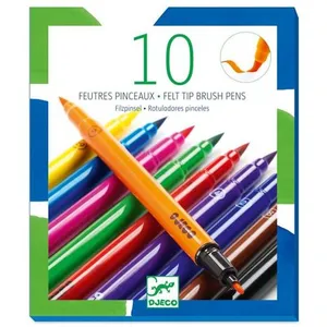 Comparateur de prix : Djeco 10 Feutres Pinceaux Classique