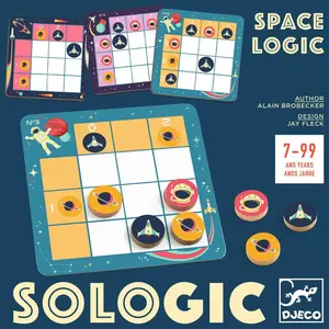 Jeu de logique DJECO DJ08580 Space Logic Sologic - Pour enfants de 7 ans et plus - 30 énigmes - Multicolore pas cher