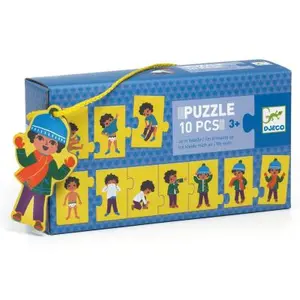 Puzzle frise Djeco Je m'habille pas cher