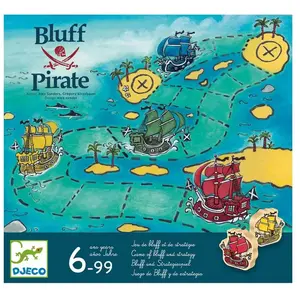 DJECO Jeu Bluff Pirate Jouets à empiler et à tiroir (38417) pas cher