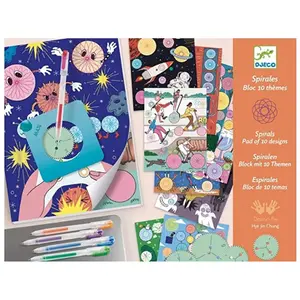 Comparateur de prix : Kit créatif Djeco Spirales Bloc 10 thèmes