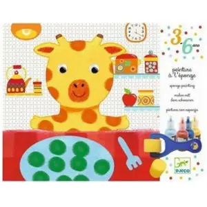 Comparateur de prix : Djeco Coffret peinture à l'éponge Les aventures de doudou