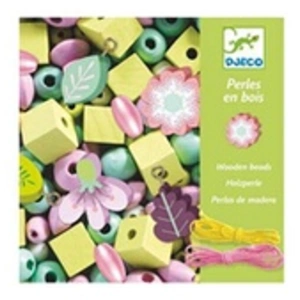 Comparateur de prix : DJECO WOODEN BEADS, LEAVES AND FLOWERS