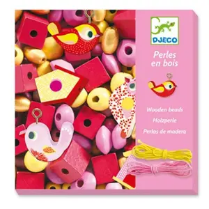 Comparateur de prix : Kit de perles en bois - DJECO - Oiseaux - Idéal pour les activités manuelles et créatives - 450 pcs