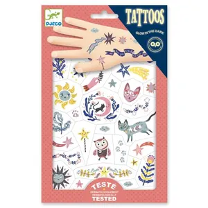 Comparateur de prix : Djeco - Tatouages Phosphorescents - Sweet Dreams