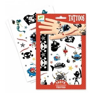 Comparateur de prix : DJECO- Tatouages Pirates, Unisexe-Enfant, Plaid, DJ09584A, Assorti, 2