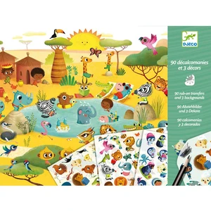 Comparateur de prix : Décalcomanies Savane, désert et pôle nord Djeco