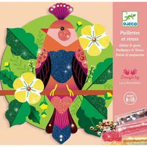 Tableau paillettes et strass Paradisio - Djeco pas cher