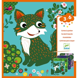 Comparateur de prix : Jeu créatif Djeco Cartes à gratter petites bêtes