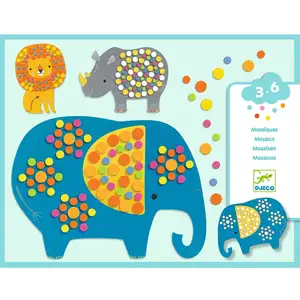 Djeco - Atelier créatif mosaïques Jungle Multicolore taille unique pas cher