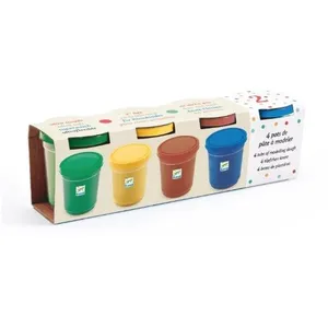 Comparateur de prix : 4 pots de pâte à modeler Nature Djeco