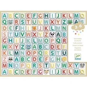 Comparateur de prix : DESIGN BY Jeu créatif Djeco Gommettes alphabet