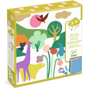 DJECO Coffret collage petits papiers pas cher