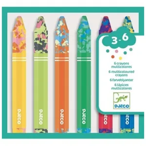 Comparateur de prix : Djeco 6 Crayons Multicouleurs Pour Les Petits
