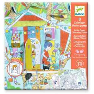 Comparateur de prix : 8 coloriages Les cabanes de Nina Djeco