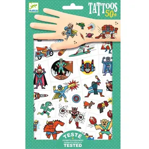 Comparateur de prix : Djeco tatouages - Heroes et vilain