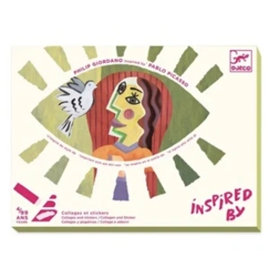 Djeco Collages et Stickers : La tête au carré