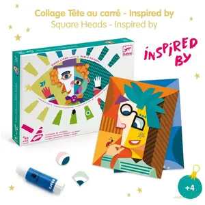 Collages et stickers Djeco Inspired by : Têtes au carré