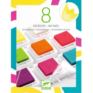 Djeco Set 8 encreurs et 1 nettoyeur : Pop pas cher