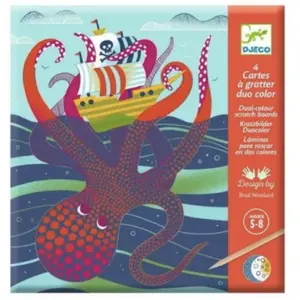 Comparateur de prix : Cartes à gratter Djeco duo color Dessus-dessous