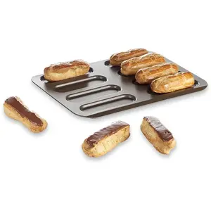 Comparateur de prix : Paderno World Cuisine PLAQUE 8 ECLAIRS ANTI-ADHERENT - USTENSILES A PATISSERIE - GOBEL