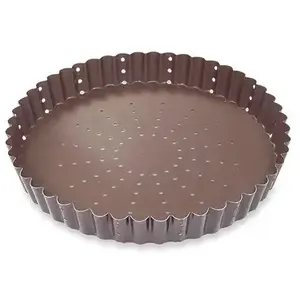 Tourtière perforée 24 cm Gobel pas cher