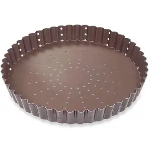 Tourtière perforée 28 cm Gobel pas cher