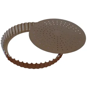 Comparateur de prix : Gobel Moule à tarte 28 cm fond mobile perforé anti adhérent 226419