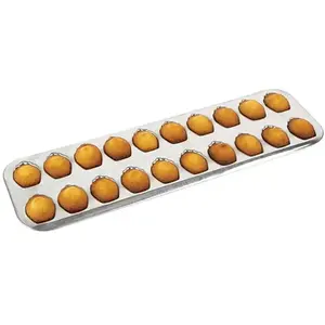 Comparateur de prix : Gobel 164510 Plaque moule 20 Madeleinettes Fer Blanc Bord roulé