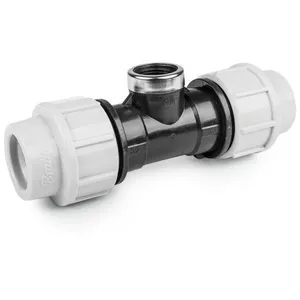 Raccord À Compression Té Fileté Femelle 90 ° Pe 32mm / Gw 1"