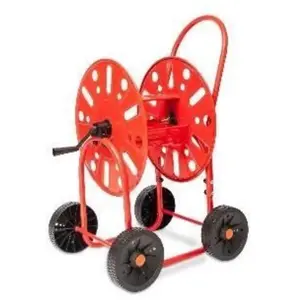 Dévidoirs acier 4 roues pour tuyau d'arrosage 19mm / 90M max. pas cher