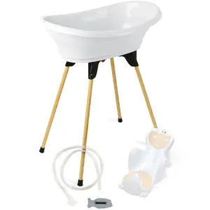 Comparateur de prix : Thermobaby® Pack transat baignoire bébé Vasco 5, blanc muguet