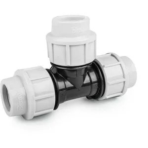 Comparateur de prix : Raccord à compression Té égal PN16 pour tube PE 20 mm (Lot de 2)