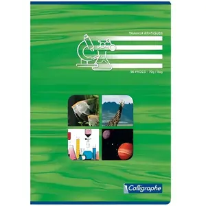 Conquerant Clairefontaine CONQUÉRANT Lot de 2 Cahiers Travaux Pratique 24X32 96P Uni 90g + Séyès 70g coloris aléatoires pas cher