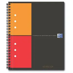 Cahier - OXFORD - NOTEBOOK - 17x21cm - 160 pages perforées - 80g - 5x5 pas cher