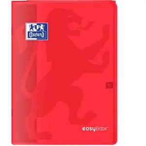 Oxford Oxford Cahier Easybook Agrafé 21x29.7cm 96 Pages 90g Rouge pas cher