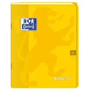 OXFORD Cahier Easybook agrafé - 17 x 22 cm - 96p seyès - 90g - Jaune