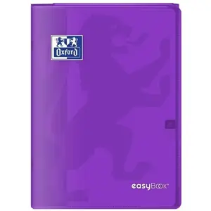 Oxford 400100011 EasyBook Cahier agrafé A4 96 pages 90 g grands carreaux seyès Violet pas cher