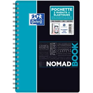Oxford NomadBook Cahier à Spirales Format B5 (17 x 25cm) 160 pages Gra...